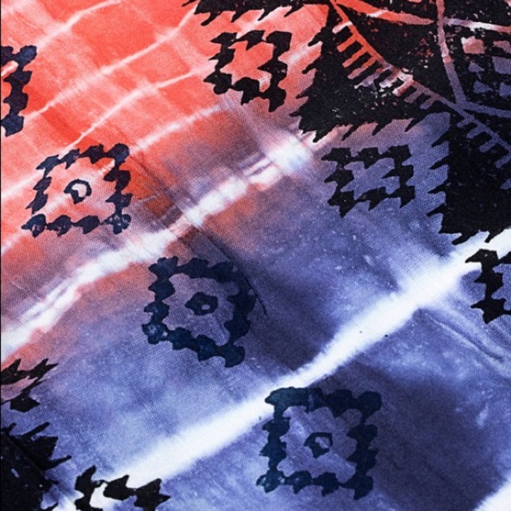 Multi colored and print fine cotton boho bag. - Picture 5 of 7